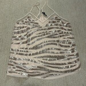 Sequence zebra print. Light pink/sheer details